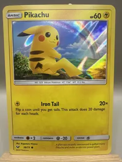 Pikachu - 28/73 - Holo Promo Rare Shining Legends Set - Pokemon Card - Image 1