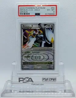 POKEMON ARCEUS LV X #94 ULTRA RARE HOLO FOIL CARD PSA 6 EX-MT #* - Image 1