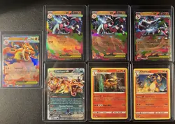 Pokemon Charizard Lot – 7 Cards, ex & Mega X/Y EX, Holo, Promo 2024, NM - Image 1