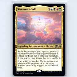 MTG Sanctum of All #225 M21 Core Set 2021 Normal R NM Magic Card - Image 1