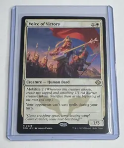 Voice of Victory #33 Tarkir Dragonstorm (TDM) Rare Creature MTG NM/M - Image 1