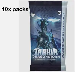 10 x MTG Tarkir: Dragonstorm Collector Booster Sample Pack Sealed - Image 1