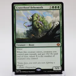 Craterhoof Behemoth 0138 MTG TDM Tarkir: Dragonstorm Mythic NP - Image 1