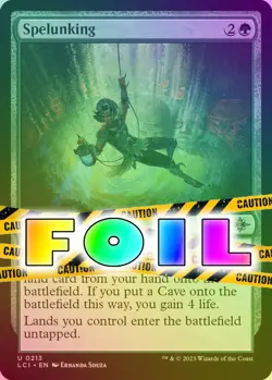 Spelunking 0213 MTG The Lost Caverns of Ixalan Uncommon NP Foil - Image 1
