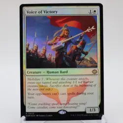 Voice of Victory 0033 MTG TDM Tarkir: Dragonstorm Rare NP Foil - Image 1