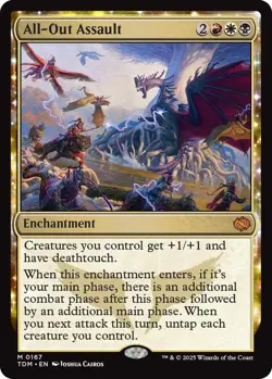 All Out Assault 0167 MTG TDM Tarkir: Dragonstorm Mythic NP - Image 1
