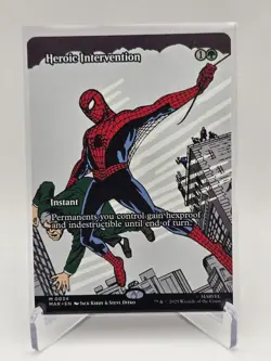 Heroic Intervention Borderless 0034 MTG Marvel Universe Eternal Mythic NP - Image 1