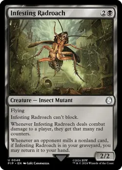 Infesting Radroach 0046 MTG PIP Fallout Uncommon NP - Image 1