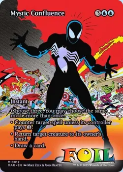 Mystic Confluence Borderless 0012 MTG Marvel Universe Eternal Mythic NP Foil - Image 1