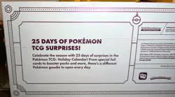 Pokemon 2025 Holiday Calendar Pokemon TCG Box - New and Sealed !! - Image 4