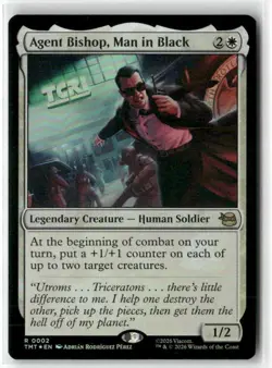 Agent Bishop, Man in Black 2 MTG TMT R NM Foil - Image 1