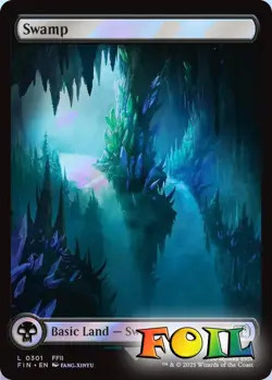 Swamp 0301 MTG FINAL FANTASY Land NP Foil - Image 1