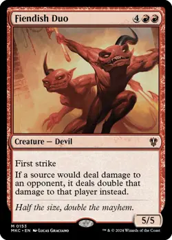 Fiendish Duo 0153 MTG MKC Commander: Murders at Karlov Manor Mythic NP - Image 1