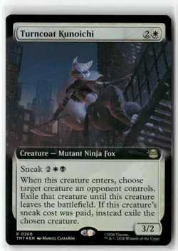 Turncoat Kunoichi (Extended Art) 260 MTG TMT R NM Foil - Image 1