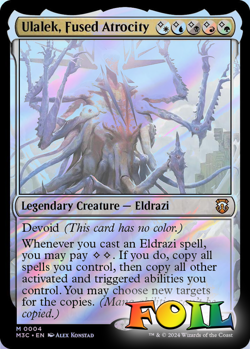 Ulalek Fused Atrocity 004 MTG Commander M3C Mythic NP Foil - Image 1