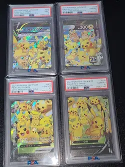 PSA10 & PSA9 Pikachu V-UNION Set POKEMON 25th Anniversary COLL 2021 Japanese - Image 1