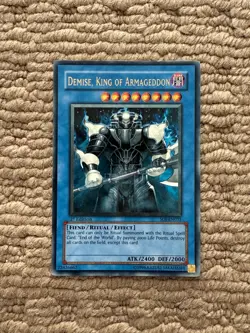 Demise, King of Armageddon Ultimate Rare SOI-EN035 1st Edition Yugioh NM - Image 1