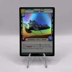 Star Wars Unlimited Spark of Rebellion Escort Skiff FOIL Common Card - Image 1