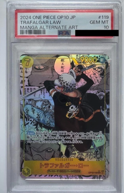 PSA 10 Trafalgar Law OP10-119 Manga ALT ART Parallel One Piece Card From Jp - Image 3