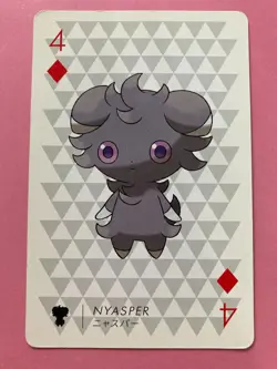 Pokemon X Nintendo Playing Card TCG Espurr 4 of Diamonds 2013 Japanese F/S - Image 1