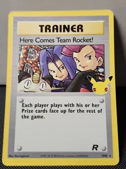 Here Comes Team Rocket! 015/082 Celebrations 2021 Holo Pokemon Card - Image 1