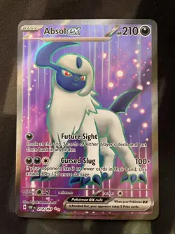 Absol ex 214/197 Obsidian Flames Full Art Pokemon Card Dark Type Basic - Image 1