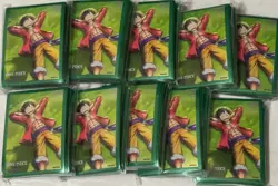 10x, Packs OF 70 Monkey D Luffy Card Sleeves One Piece Official ST21 EX Deck - Image 1