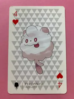 Pokemon Nintendo Playing Card TCG SWIRLIX 4 of Hearts 2013 Japanese F/S - Image 1