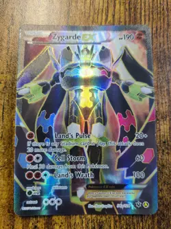Pokemon TCG Zygarde EX 54a/124 NM XY Fates Collide Full Art - Image 1