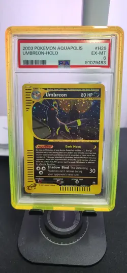 Pokemon Umbreon Aquapolis H29/H32 Holo Rare PSA 6 2003 English Card - Image 1