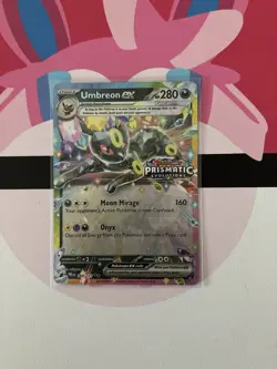 Pokemon Umbreon ex Prismatic Evolutions 060/131 Promo Holo 280 HP EX Card - Image 1