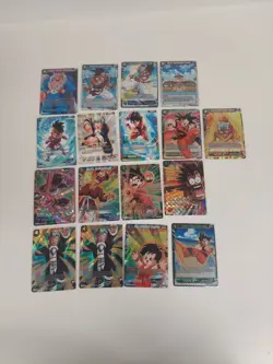 Dragon Ball Super Card Lot 17 Cards Foils - Image 1