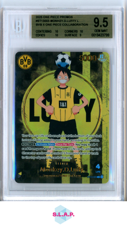 MONKEY.D.LUFFY L/BVB X ONE PIECE 2025 ONE PIECE CARD GAME PRMS ST13003 BGS 9.5 - Image 1