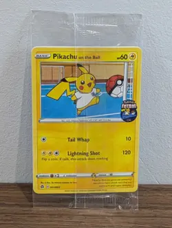 Pikachu On The Ball Sealed 001/005 Futsal Pokemon Promo Card TCG Football Soccer - Image 2