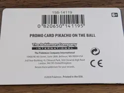 Pikachu On The Ball Sealed 001/005 Futsal Pokemon Promo Card TCG Football Soccer - Image 5