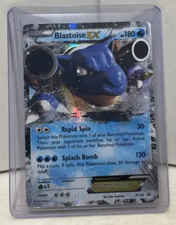 Blastoise EX XY30 Black Star Promo Holo Pokemon Card Light Play Moderate Play - Image 1