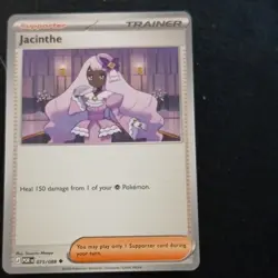 Pokemon TCG Jacinthe Trainer-Supporter Card POR 075/088 English - Image 1