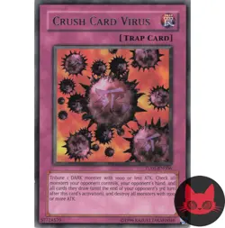 Yugioh Crush Card Virus TU01-EN006 Rare LP - Image 1