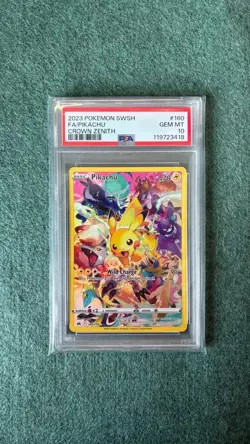 Pokemon Pikachu TCG Crown Zenith Holo Card 160/159 Secret Rare PSA 10 - Image 1