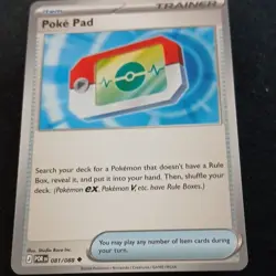Pokemon TCG Poke Pad Trainer-Item Card 081/088 English Nintendo Official - Image 1