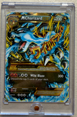 M Mega Charizard EX 108/106 Secret Rare Holographic Pokemon Card - Image 3