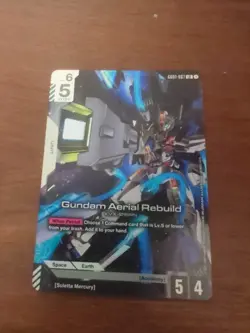 Gundam Aerial Rebuild GD01-067 LR Gundam Card Game Newtype Rising English Mint - Image 2