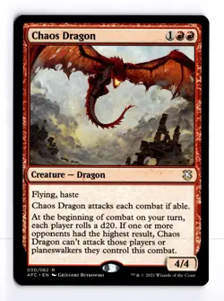 Chaos Dragon 30 Commander: Adventures in the Forgotten Realms R MTG LP - Image 1
