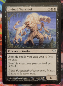 Undead Warchief MTG Planechase Light Play - Image 1