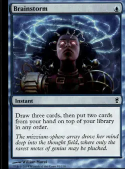 MTG Conspiracy #91 Brainstorm - LP to NM - Image 1
