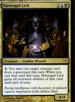 MTG Dark Ascension #139 Havengul Lich - Lightly played - Image 1