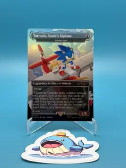 MTG Secret Lair - Sonic: Turbo Gear - Tornado, Sonic's Biplane - 2100 Foil - NM - Image 1