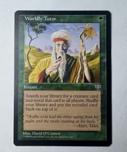 Worldly Tutor - Mirage Regular ~LP~ Magic The Gathering MTG - Image 1