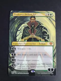 Professor Dellian Fel (Borderless) Mythic MTG Secrets of Strixhaven - Image 1