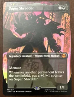 MTG Magic the Gathering: Super Shredder x 1 (Borderless TMNT) NM - Image 1